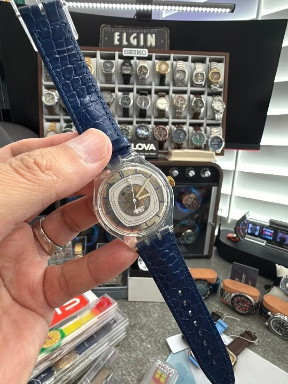 Swatch Automatic Hidden View SAK117 Skeleton Dial 1995 NOS Vintage